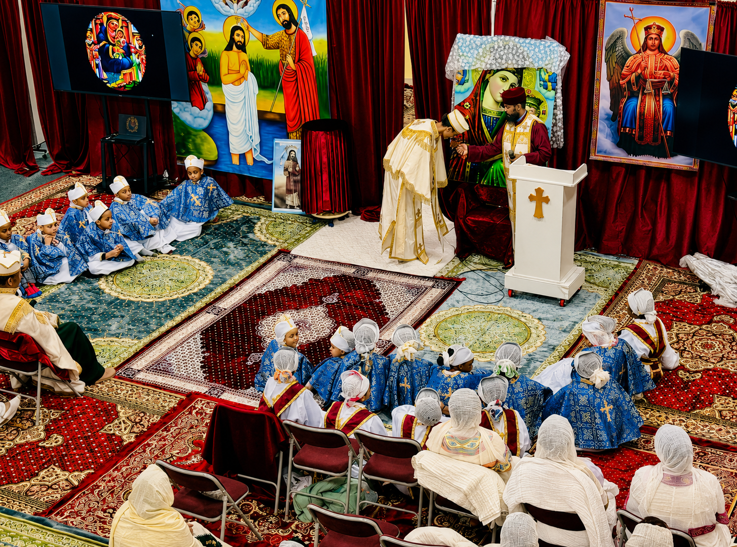 Pray with us — parish gathered in worship